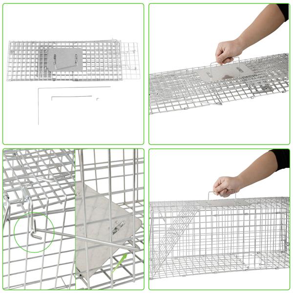 Piège professionnel pour martres – cage réutilisable avec poignée et protection anti-morsures – capture martres et petits rongeurs sans les tuer