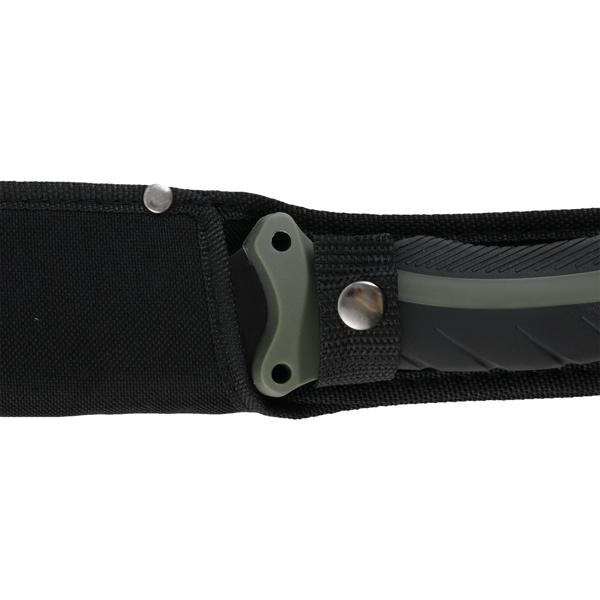 Set survival – accetta, coltello & machete con 3 foderi da cintura, pietra per affilare & firesteel professionale con raschietto – per outdoor, campeggio e avventura