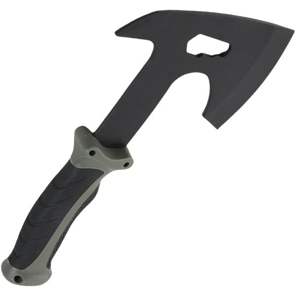 Set survival – accetta, coltello & machete con 3 foderi da cintura, pietra per affilare & firesteel professionale con raschietto – per outdoor, campeggio e avventura