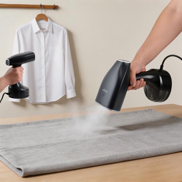 Vaporizzatore manuale 1.900 W, serbatoio da 300 ml, 30 g/min di vapore, 3 livelli, inclusi 2 accessori e guanto, spazzola a vapore