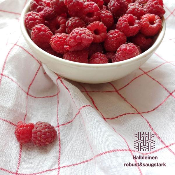 Langlebige 20er Halb-Leinen-Geschirrtücher: 55% Leinen-45% Baumwolle, Burgund, 70x50cm, 95°C waschbar, ÖKO-TEX – saugstark, streifen- & flusenfrei