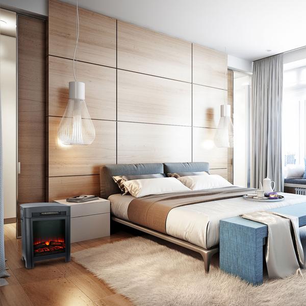 Elektrokamin 1800W - Heizgerät mit Realistischem LED Flammeneffekt: mit Thermostat & Überhitzungsschutz für gemütliche Wärme