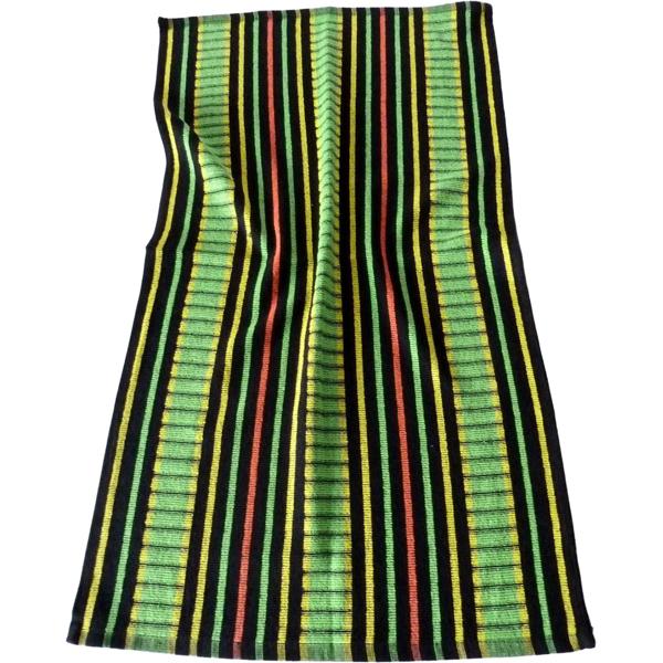 5er-Set Grubentuch 100% Baumwolle: Saugstarkes Geschirrtuch & Mehrzwecktuch, grün-schwarz - Robustes Trockentuch für Haushalt & Gastronomie