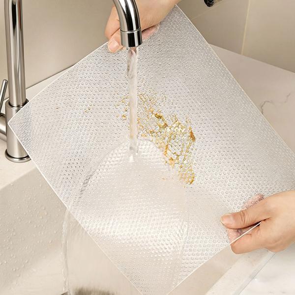 8er Set Antirutschmatte Schublade 50x150cm – Vielseitige Einlegematten für Kühlschrank, Wohnmobil & Küche – Zuschneidbar, BPA-frei, Rutschstopp