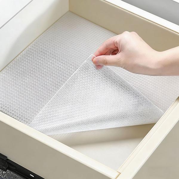 8er Set Antirutschmatte Schublade 50x150cm – Vielseitige Einlegematten für Kühlschrank, Wohnmobil & Küche – Zuschneidbar, BPA-frei, Rutschstopp