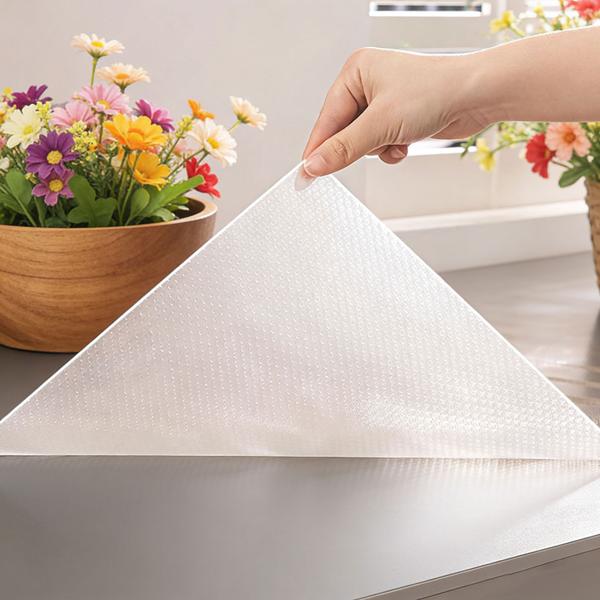 8er Set Antirutschmatte Schublade 50x150cm – Vielseitige Einlegematten für Kühlschrank, Wohnmobil & Küche – Zuschneidbar, BPA-frei, Rutschstopp