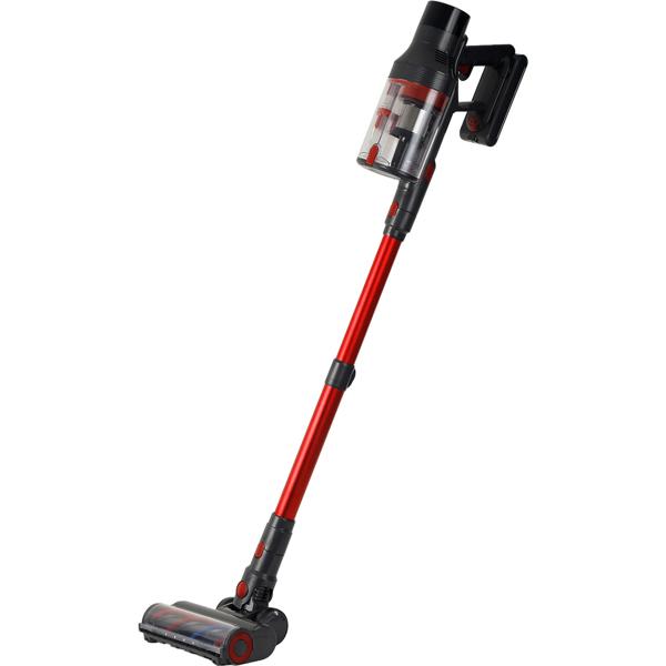 Aspirapolvere ciclonico a batteria per pavimenti 27 kPa, 430 W aspirapolvere manuale senza filo con filtro HEPA, illuminazione LED, tubo telescopico e 4 livelli di aspirazione, contenitore polvere 0,7 l