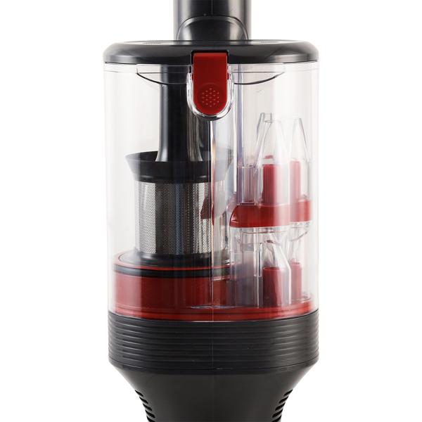 Aspirapolvere ciclonico a batteria per pavimenti 27 kPa, 430 W aspirapolvere manuale senza filo con filtro HEPA, illuminazione LED, tubo telescopico e 4 livelli di aspirazione, contenitore polvere 0,7 l