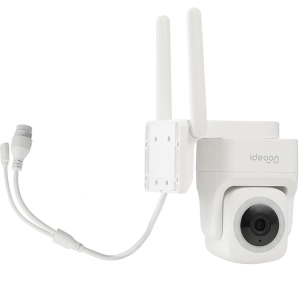 Outdoor Überwachungskamera 2K WLAN IP65 Wetterfest: 355 Grad Aussen-Kamera mit Personenerkennung, App, Nachtsicht & Intercom-System