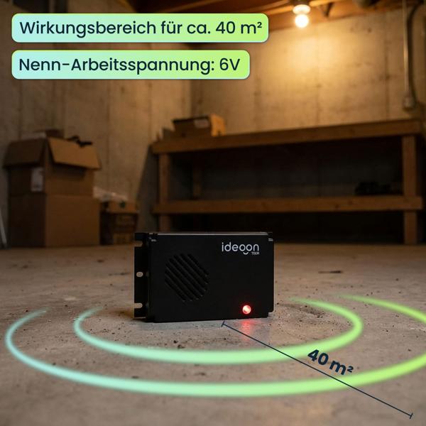 2er-Set Hocheffektive Mobile Marderabwehr mit Ultraschall, batteriebetrieben: Bewährte Tierabwehr für KFZ - Ideal für Motorraum, Haus, Garage & Schuppen