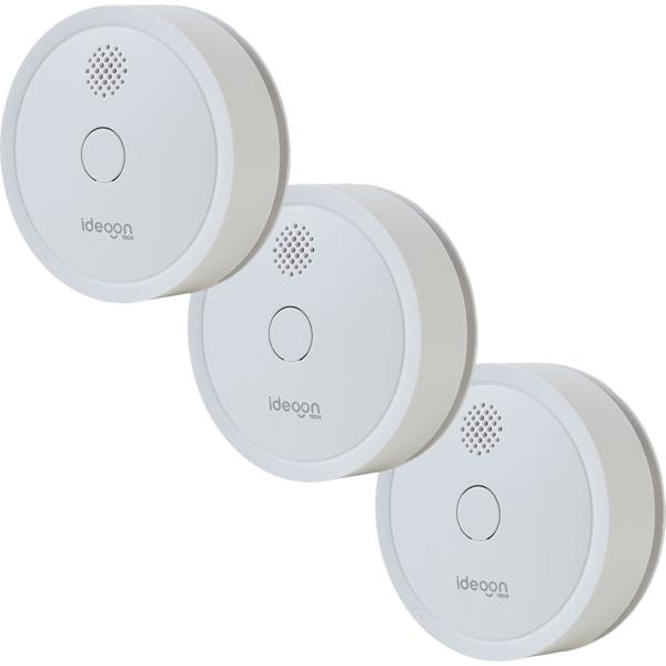 3er Set WLAN Rauchmelder mit App-Benachrichtigung – Smart vernetzter Feuermelder nach EN 14604 mit 85dB Alarm & 5 Jahren CR123A Batterielebensdauer
