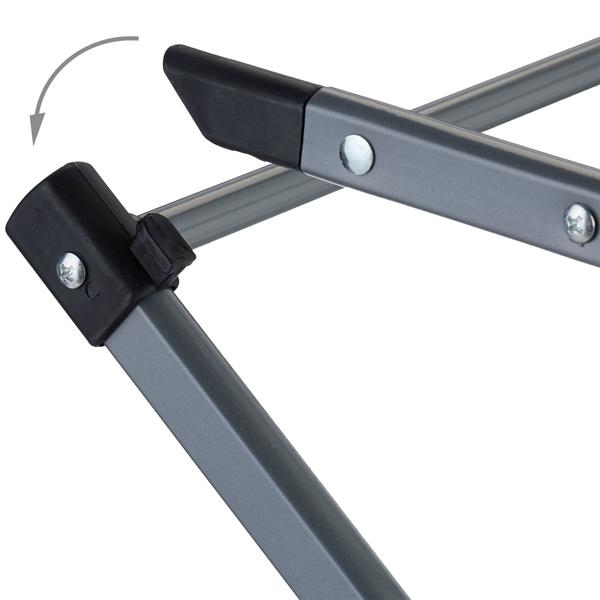 Turm-Wäscheständer klappbar, Grau - Platzsparender Wäscheturm & Standwäschetrockner aus Metall - 6 Ebenen, stabil & kompakt für kleine Räume