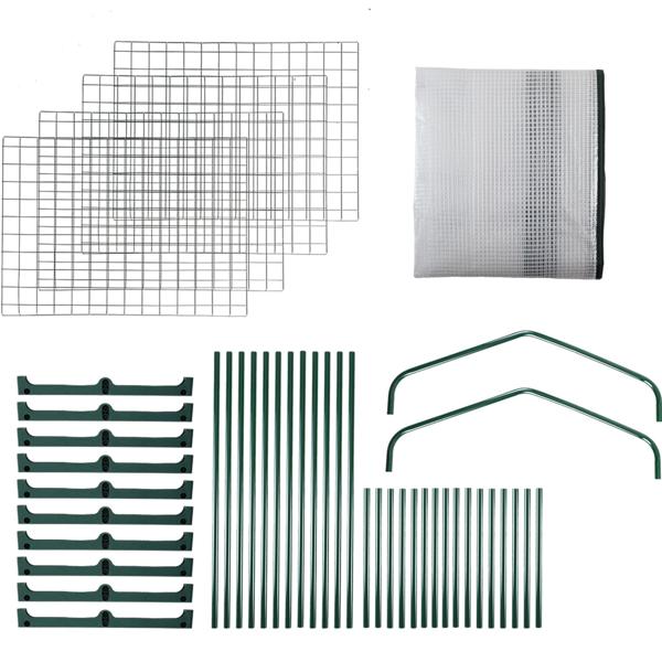 Serre de jardinage 49 x 69 x 160 cm, 4 niveaux – serre en toile PE 120 g/m² – porte enroulable, structure métallique, système emboîtable idéal pour balcon et jardin