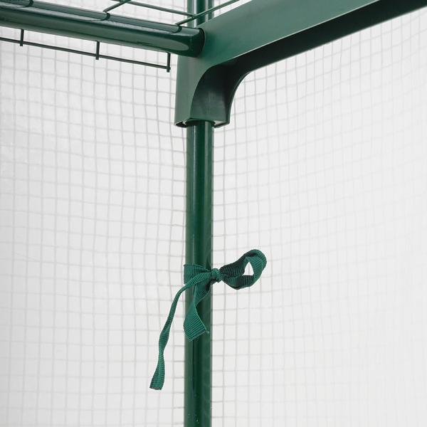 Serre de jardinage 49 x 69 x 160 cm, 4 niveaux – serre en toile PE 120 g/m² – porte enroulable, structure métallique, système emboîtable idéal pour balcon et jardin
