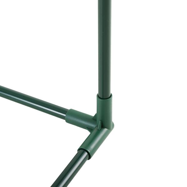 Folien-Gewächshaus 120x60x60 cm, Tomatenhaus mit A-Dach, 16mm verzinkter Stahl, 140g/m² PE-Folie, UV-Schutz & 2 Fenster mit Reissverschluss