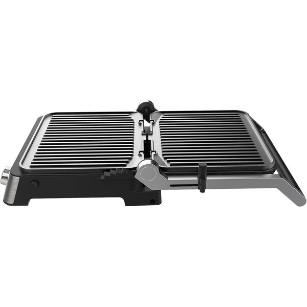 Vielseitiger Kontakt-Grill mit Farbdisplay & 2 Zonen: Leistungsstarker Elektrogrill für Steak, Sandwich, Fisch & Gemüse – Perfekter Tischgrill