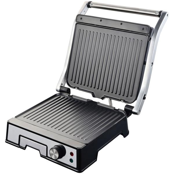 Leistungsstarker Kontaktgrill mit 2000W und Antihaftbeschichtung – Ideal als praktischer Tischgrill für saftige Steaks und Sandwiches