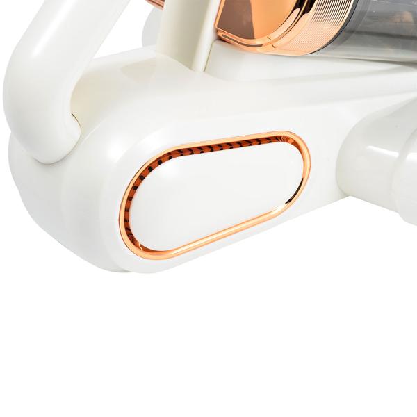 Kabelloser Milbenstaubsauger mit UV-C Licht & 10kPa Saugkraft, Akku Sauger gegen Milben für Matratzen, mit Klopffunktion