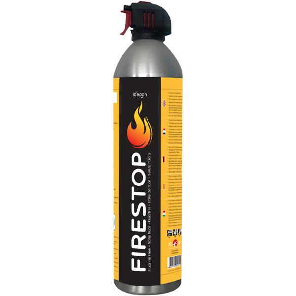 Feuerlöschspray Firestop, Brandklasse A/F, Fluorfrei, 600ml, Fettbrandlöscher für Speiseöl bis 5L – Kompakt & Sicher, 5A 5F