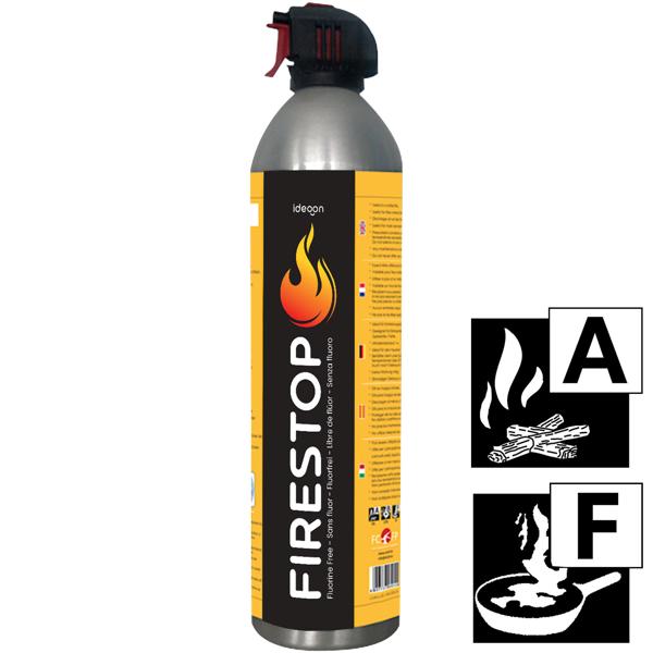 Feuerlöschspray Firestop, Brandklasse A/F, Fluorfrei, 600ml, Fettbrandlöscher für Speiseöl bis 5L – Kompakt & Sicher, 5A 5F