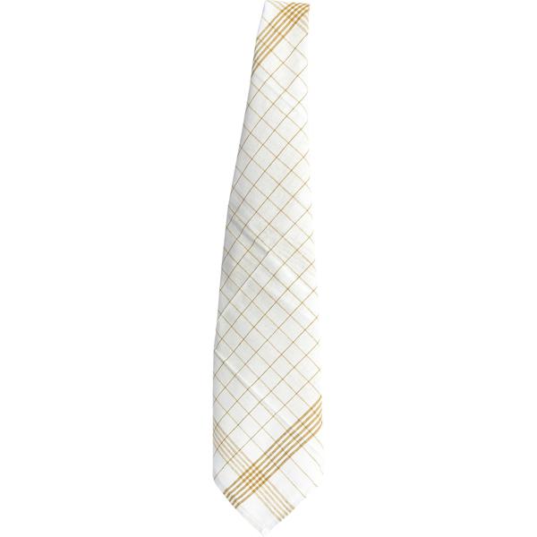 10er-Set Geschirrtücher aus 100% Baumwolle, 50x70 cm - Gelb Kariert - Saugstarke Küchentücher für Haushalt & Gastro, Oeko-Tex, Premium Abtrockentücher