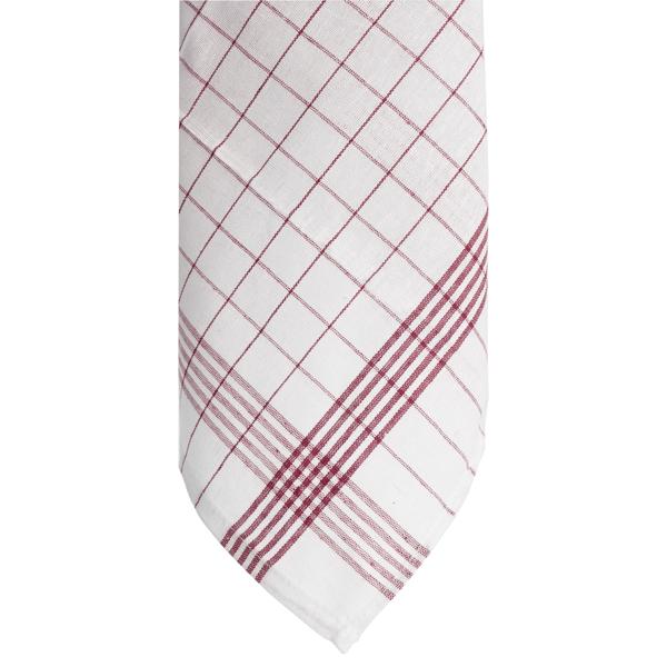 10er-Set Geschirrtücher aus 100% Baumwolle, 50x70 cm - Rot Kariert - Saugstarke Küchentücher für Haushalt & Gastro, Oeko-Tex, Premium Abtrockentücher