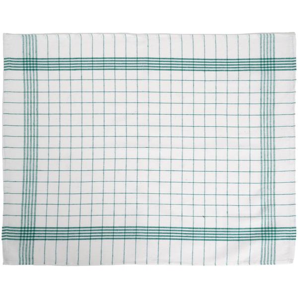 10er-Set Geschirrtücher aus 100% Baumwolle, 50x70 cm - Grün Kariert - Saugstarke Küchentücher für Haushalt & Gastro, Oeko-Tex, Premium Abtrockentücher