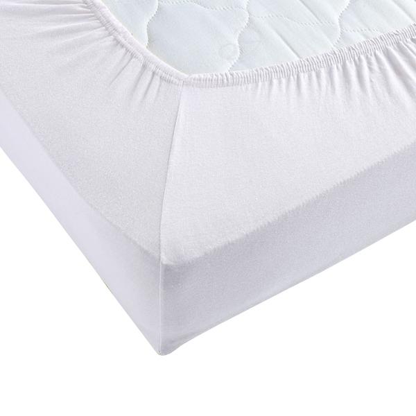 Drap-housse premium pour lit boxspring & lit à eau - blanc, 140-160x220 cm - 190 g/m2 coton/élasthanne - hauteur de bonnet 40 cm - Oeko-Tex - sans repassage & doux