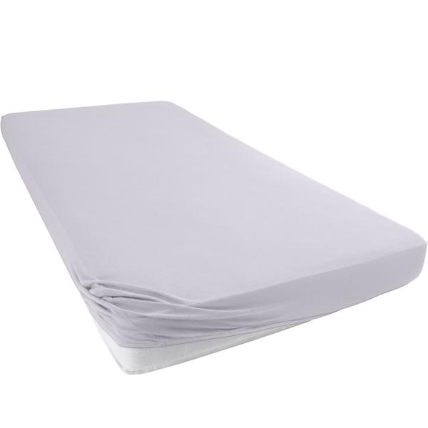 Drap-housse premium pour lit boxspring & lit à eau - argent, 140-160x220 cm - 190g/m2 coton/élasthanne - bonnet 40cm - Oeko-Tex - sans repassage & doux