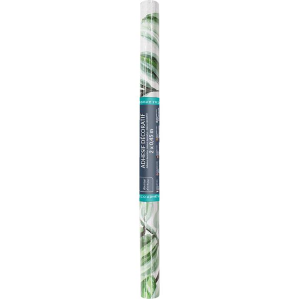 Exotische Klebefolie in Dschungel-Optik – Moderne Dekofolie, 45cmx200cm - Sommerliche selbstklebende Folie 