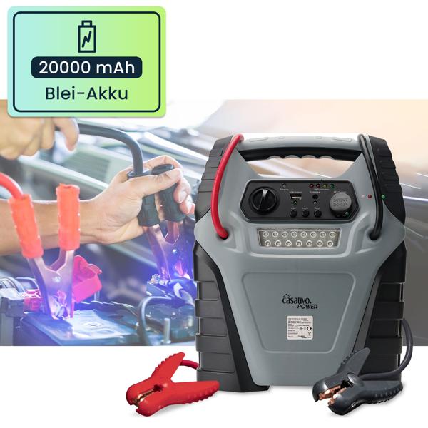 5-in-1 Powerbank mit Starthilfe Booster & Luftkompressor – 12V, 20Ah, 1000A, 150 PSI – leistungsstark, mobil & vielseitig – für Auto, Motorrad & Outdoor