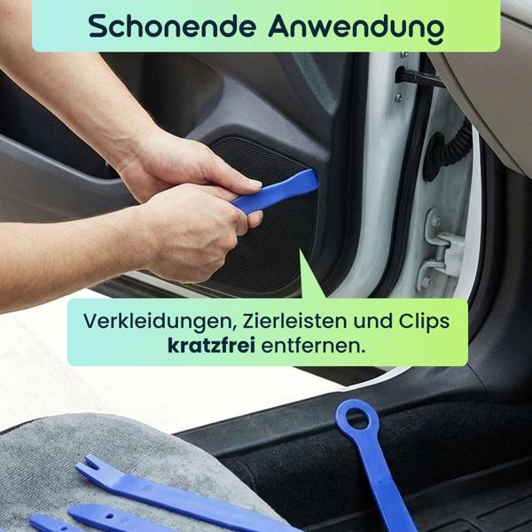 Praktisches 12-teiliges Zierleistenkeile-Set für Auto, Möbel & Renovierung – ideal zum schonenden Entfernen von Verkleidungen, Clips & Leisten