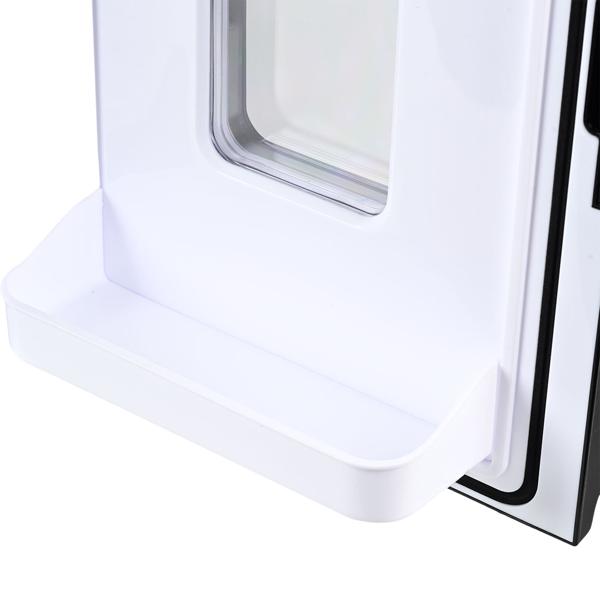 Mobiler Mini Kühlschrank 14L mit Kühl- und Wärmfunktion - Kleiner Auto Kühlschrank 12V 230V, Mini Fridge mit Sichtfenster & Tragegriff, Schwarz