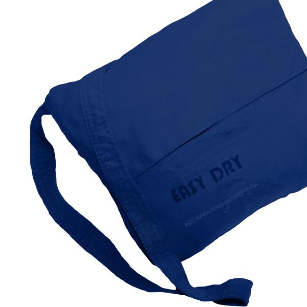 Mikrofaser-Bademantel, 80% Polyester, 20% Polyamid, dunkelblau, S