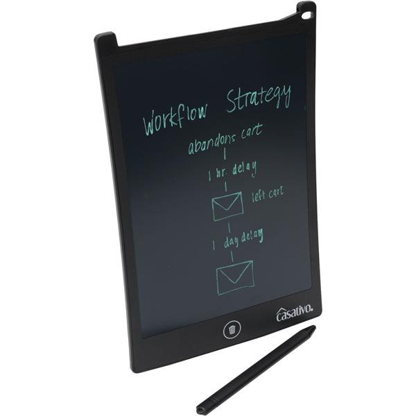 LCD-Schreibtafel (21,5 cm) mit präzisem Eingabestift – Elektronisches Zeichentablett für Notizen & Skizzen, inkl. Batterie