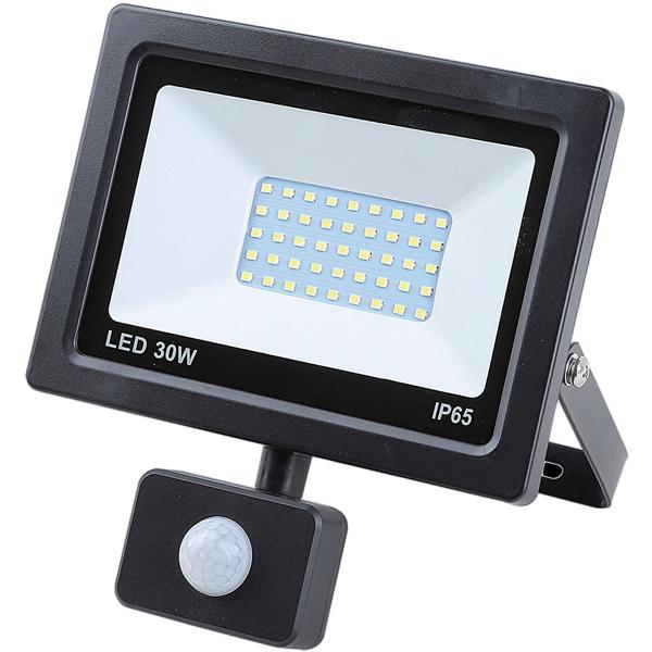 2 projecteurs à LED SMD avec détecteur de mouvement, éclairage d’extérieur, 30 W