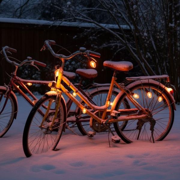 2er Stimmungsvolle Lichterkette mit 10 Flammen-Glühbirnen, 5,1m – IP44, täuschend echter Flammeneffekt für Outdoor & Indoor 