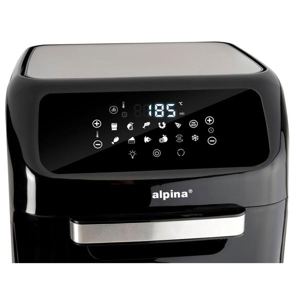 3 in 1 Air Fryer XXL, Ofen, Grill, Fritteuse, 12 Liter, 1800 Watt, mit Drehspiessen, 2 Backroste, Touch Display
