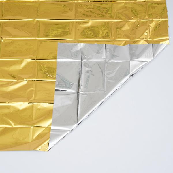 Coperta di soccorso affidabile, 210 x 160 cm, oro - argento, coperta di emergenza - foglio riscaldante di primo soccorso, un prodotto NASA