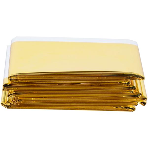 Coperta di soccorso affidabile, 210 x 160 cm, oro - argento, coperta di emergenza - foglio riscaldante di primo soccorso, un prodotto NASA