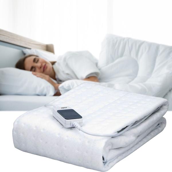 Accogliente coperta riscaldata, 80 x 150 cm - sottocoperta riscaldata con 3 impostazioni di calore, 60 W, materiale morbido, con telecomando per un comfort extra e un calore accogliente