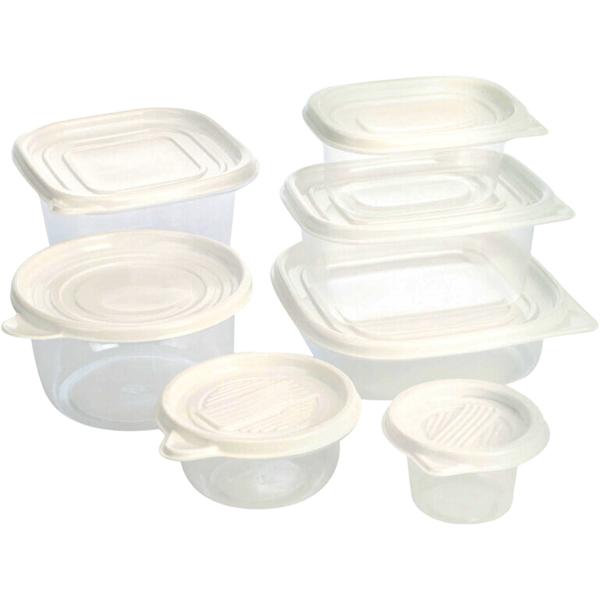 27-teiliges Frischhaltedosen-Set inkl. Deckel - Mikrowellen- & spülmaschinengeeignet - Vorratsdosen für Kühlfach, Arbeit & Camping, 100-950ml