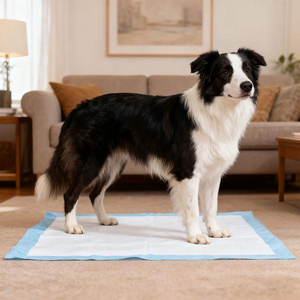 Trainingspads für Hunde (20 Stück): 5-lagige, extra saugfähige Welpenunterlagen, auslaufsicher, 60x90 cm - saugstark u. hygienisch