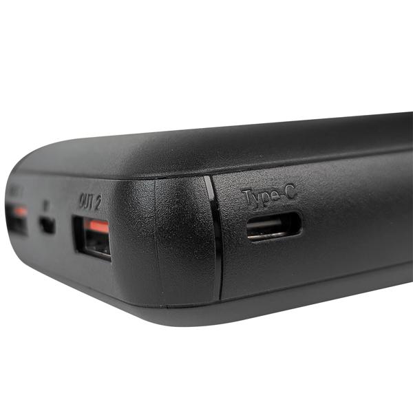 Powerbank con 3 porte USB, 20.000 mAh, USB-C e 2 porte USB-A, Quick Charge 3.0, per iPhone 16, 15, 14, 13, 12, Pro/Max Samsung, iPad, Huawei