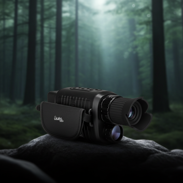 Professionelles Monokulares Infrarot Nachtsichtgerät, Foto und Video, Sicht bis 500m , 2k Videoaufnahmen, 5-fach Zoom, TFT Farbdisplay