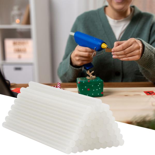 Heissklebestifte 50er Set für Heissklebepistolen, transparent, Ø 11 mm, 20 cm, Heissklebesticks mit extra starker Klebekraft, schnelltrocknend