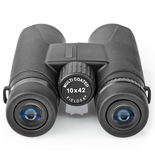 Jumelles compactes 10 x 42, prisme en toit, pochette incluse - champ de vision de 96 m, noir – pour y voir clair lors de toutes vos activités en plein air