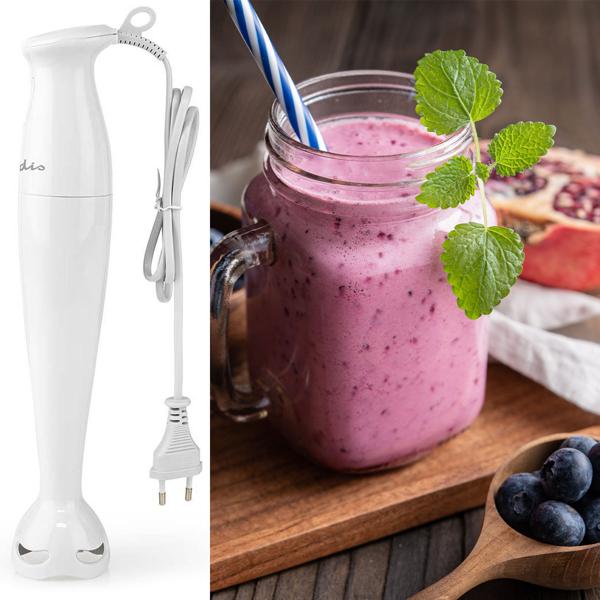 Pürierstab, Stabmixer, 150 W - 2-Klingen-Messer für Milchshakes, Saucen und Suppen