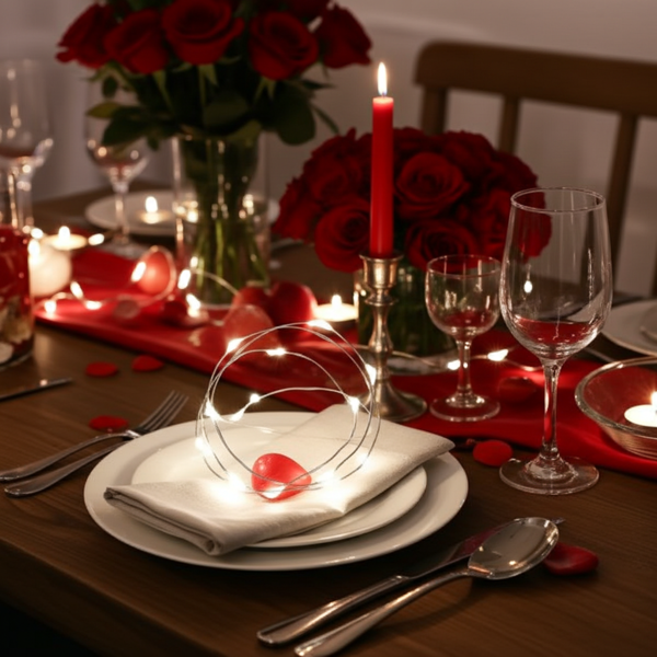 Guirlande lumineuse d’intérieur - Fil argenté 20 LED blanc clair à piles - Décoration Noël Fêtes Chambre Hôtel - 1,5V - L 95 cm