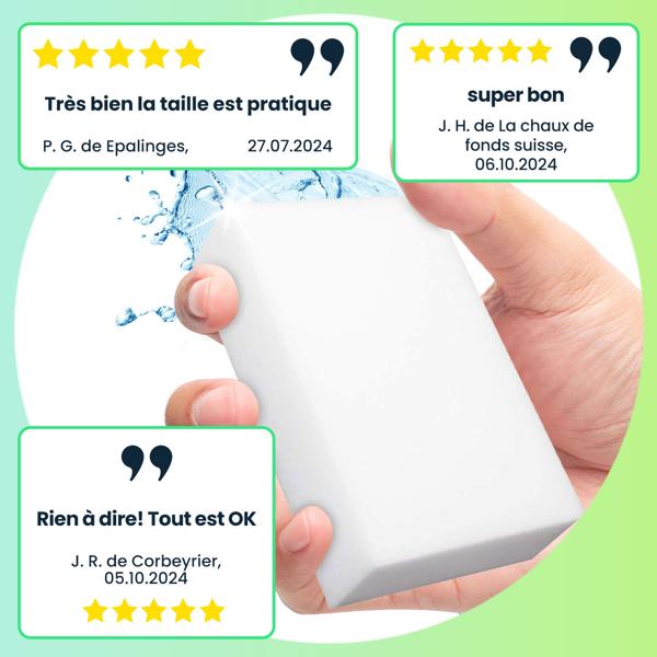 96 gommes détachantes ultra-efficaces – éponges magiques pour cuisine, salon, meubles – pack économique
